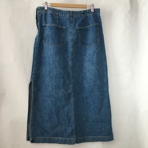 Great Northwest Women Denim Modest Skirt A-line L
